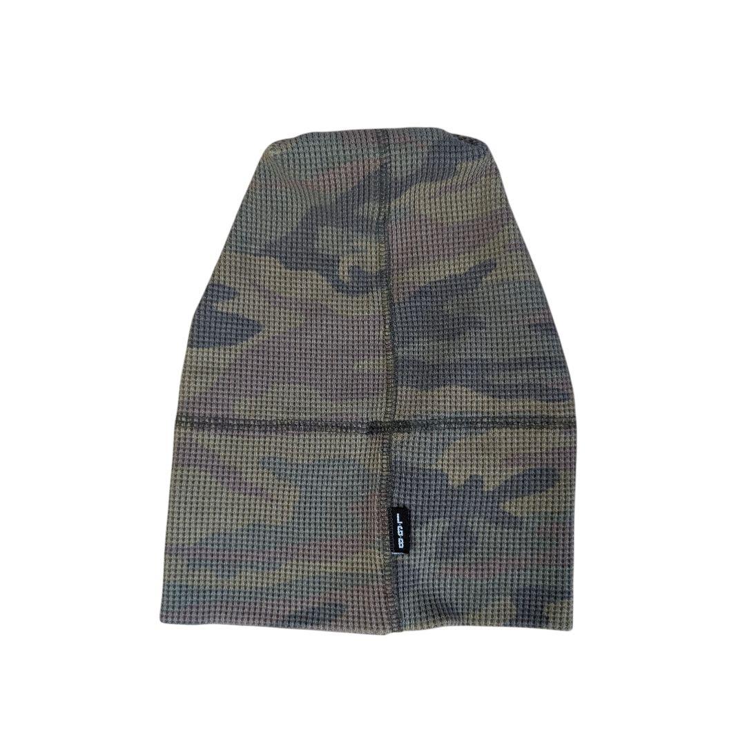 LGB ワッフル ビーニー ニット帽 美品 リバーシブル 迷彩