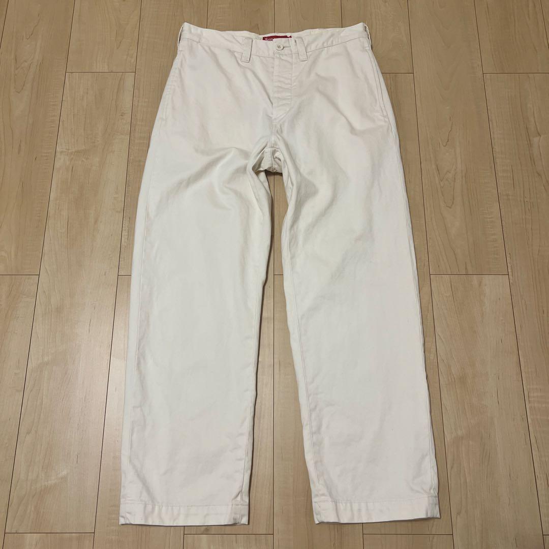 シュプリーム ホワイト チノパン 30