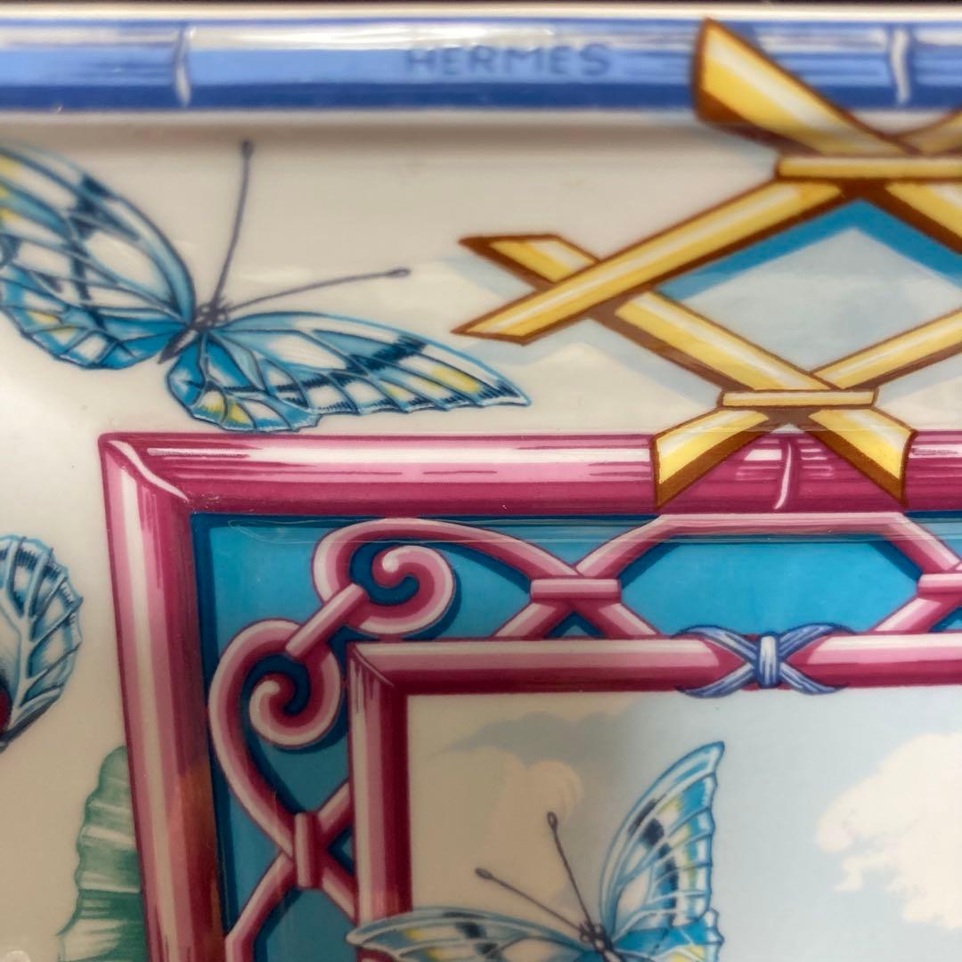 ★希少品★HERMES エルメス 蝶 バタフライ 灰皿 アッシュトレイ