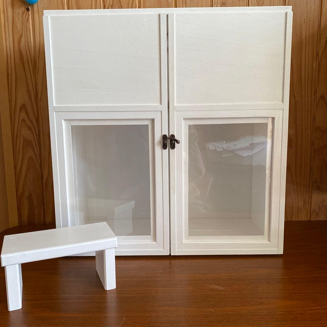 ぽんちゃん　木製人形用クローゼット　ぽぽちゃん　ハンドメイド