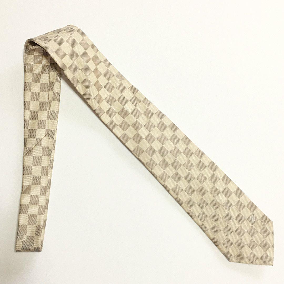 未使用級 ルイヴィトン Louis Vuitton ネクタイ ダミエ