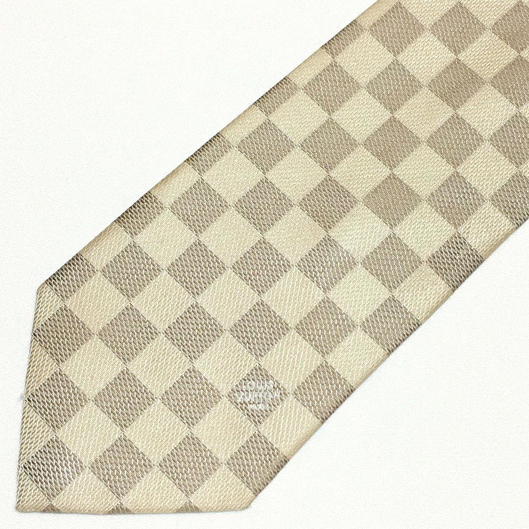 未使用級 ルイヴィトン Louis Vuitton ネクタイ ダミエ