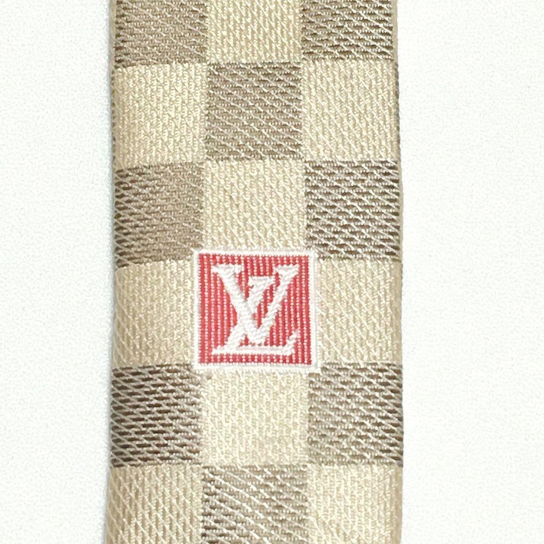 未使用級 ルイヴィトン Louis Vuitton ネクタイ ダミエ