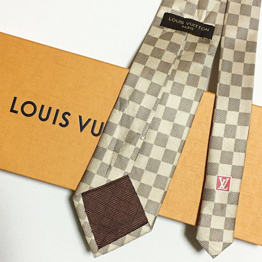 未使用級 ルイヴィトン Louis Vuitton ネクタイ ダミエ