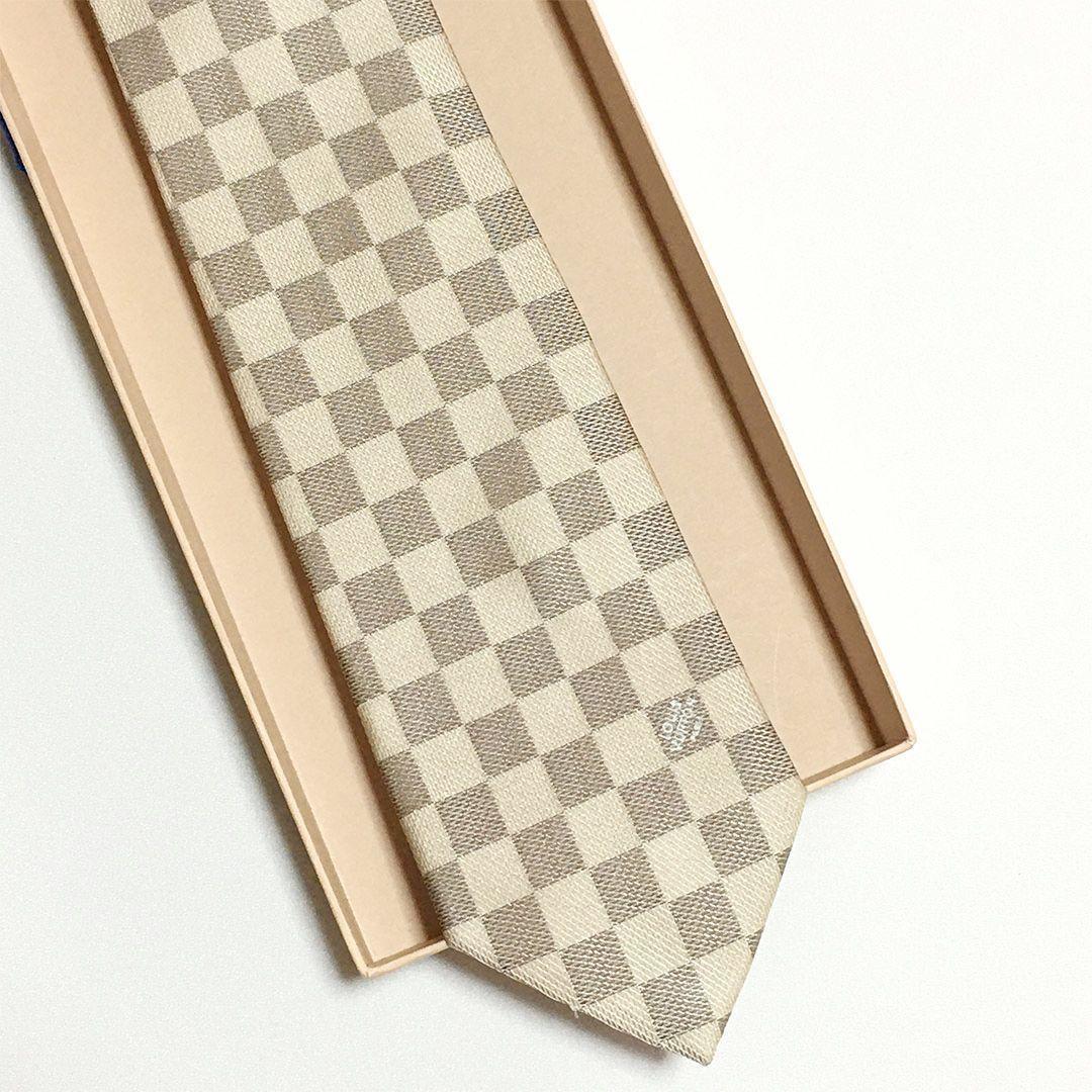 未使用級 ルイヴィトン Louis Vuitton ネクタイ ダミエ