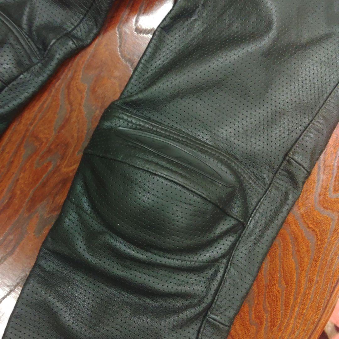 RSタイチ　レザーメッシュパンツ　LLサイズ　膝カップ入り！