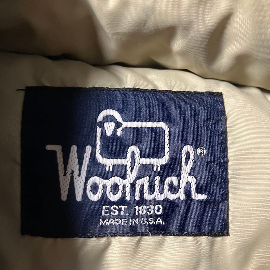 80sWoolrichウールリッチダウンベストUSA製ネイビー