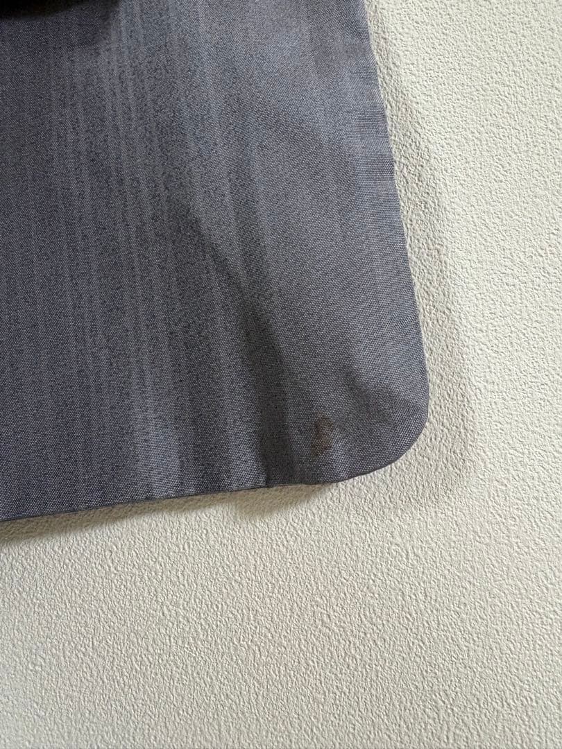 美品★大島紬　訪問着　花　松葉　刺繍　トールサイズ　ワイドサイズ　グレー　鉛色