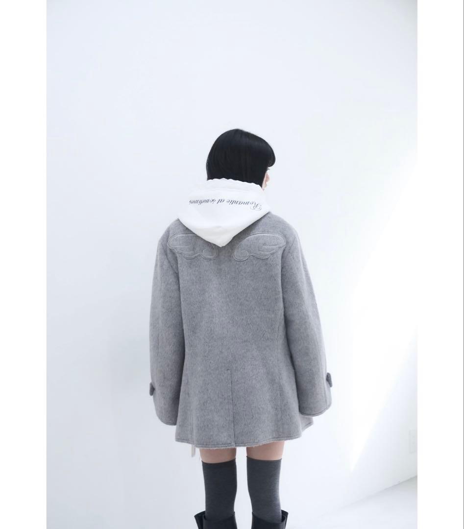 ダブルブレストコートsmyeon スミョン　ミドルシャギーコート