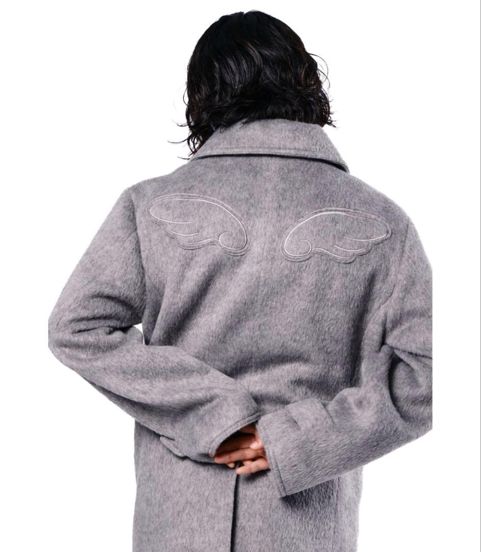 ダブルブレストコートsmyeon スミョン　ミドルシャギーコート