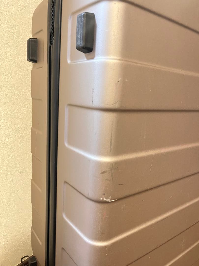 無印良品 バーを自由に調節できる ハードキャリーケース 75L サンドベージュ