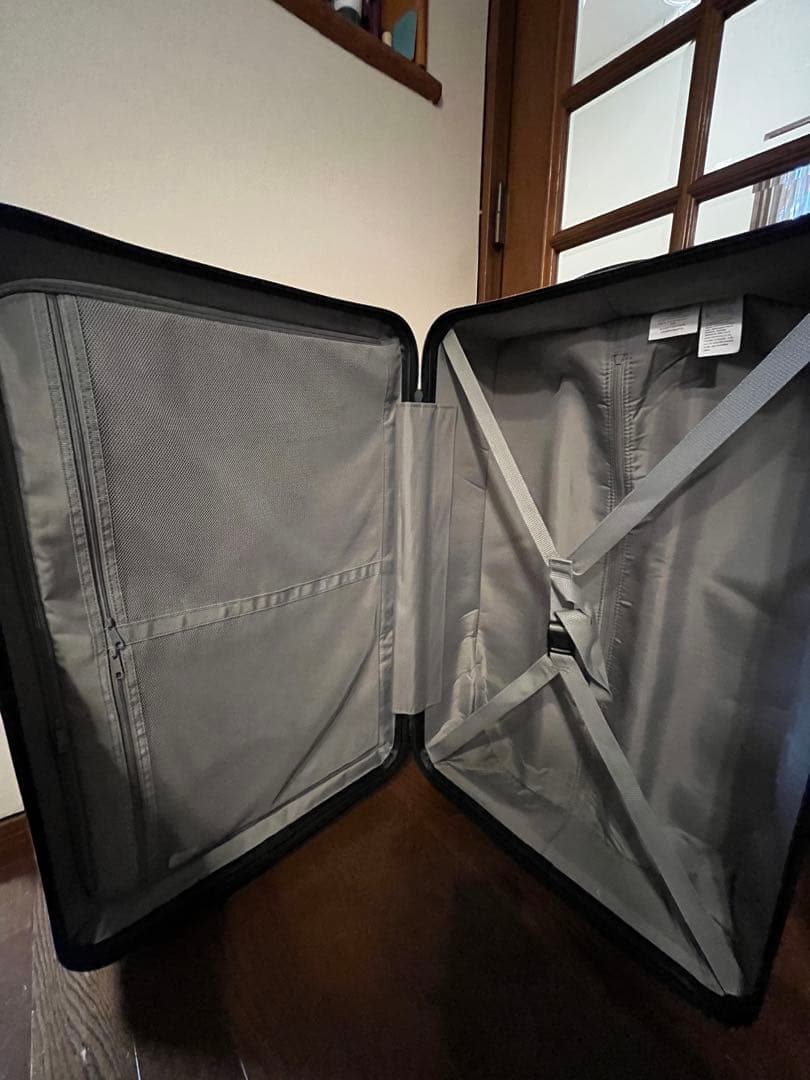 無印良品 バーを自由に調節できる ハードキャリーケース 75L サンドベージュ