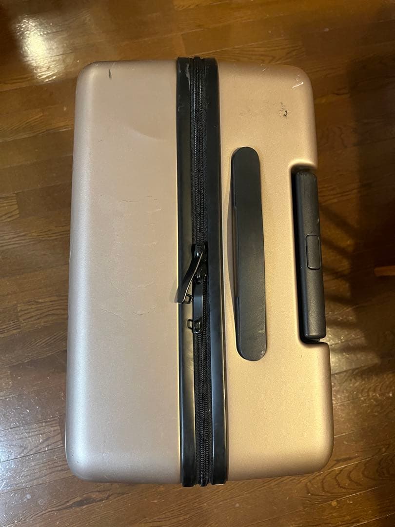 無印良品 バーを自由に調節できる ハードキャリーケース 75L サンドベージュ