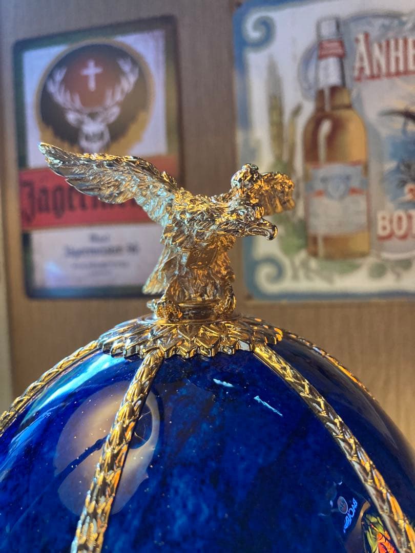 ラドガ インペリアルコレクション 青 ベネチアングラス デキャンタ 空瓶 空箱