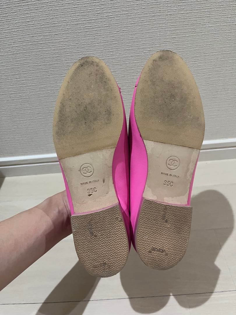 CHANEL ピンク バレエシューズ 35C
