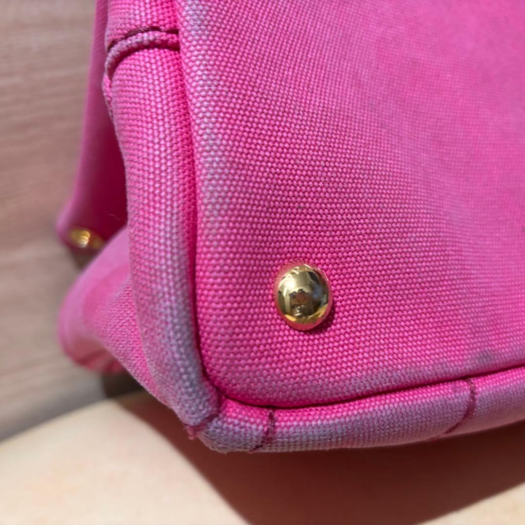 PRADA カナパトート S ピンク 使用感あり