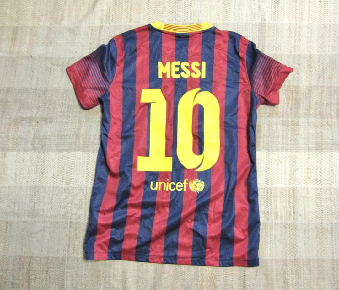 メッシ FCバルセロナ 10番 サッカーシャツ ユニフォーム