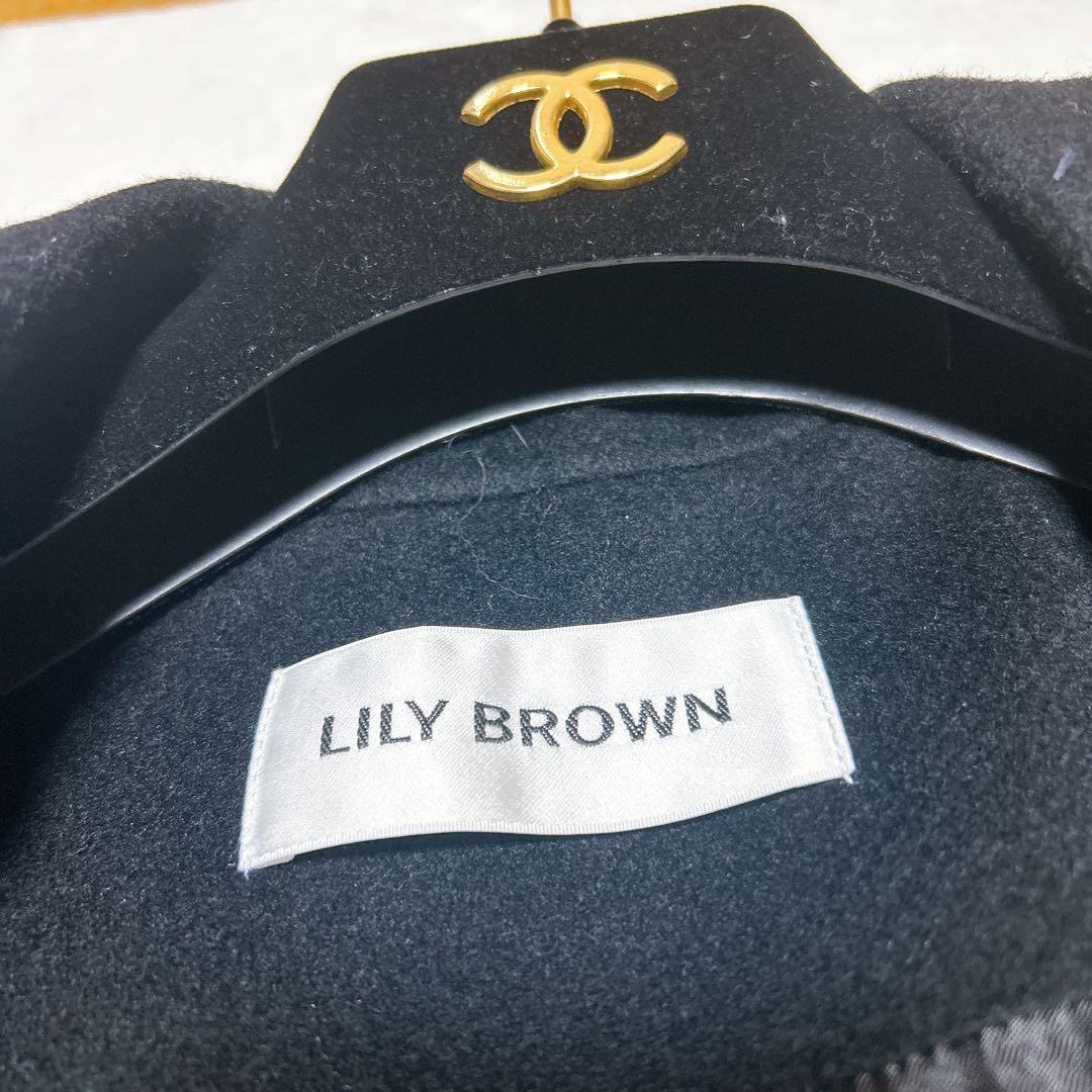 新品タグ付き✨️ LILY BROWN チェスターコート ロングコート S 黒