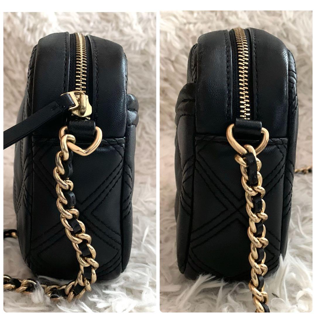 美品✨トリーバーチ ショルダーバッグ キルティング チェーン レザー ロゴ