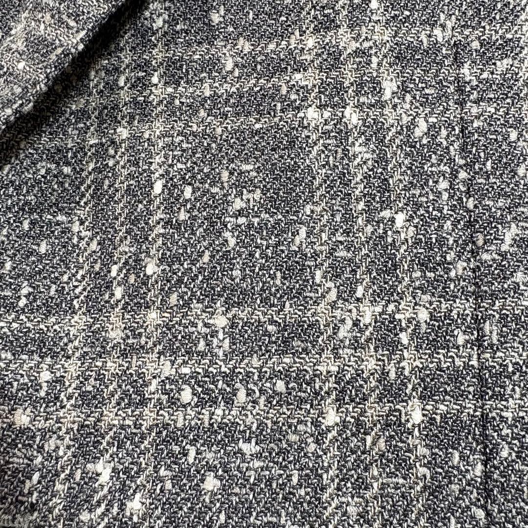 シップス ロロピアーナ シルク リネンツイード テーラードジャケット グレー44