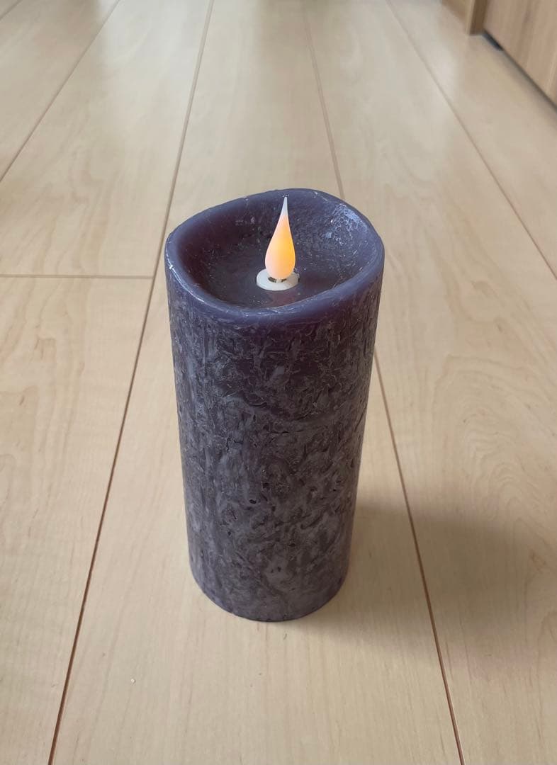 ENKINDDLE リモコン付きパープルキャンドル4本セット