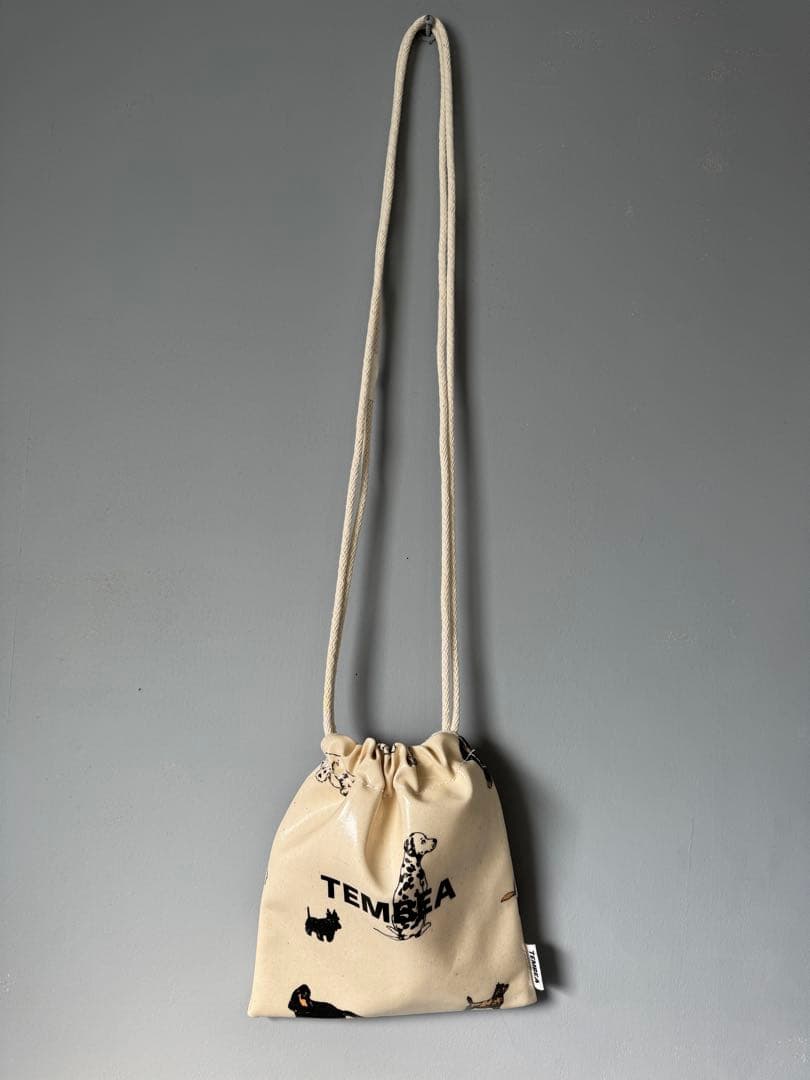 TEMBEA Dog柄 犬柄 巾着バッグ