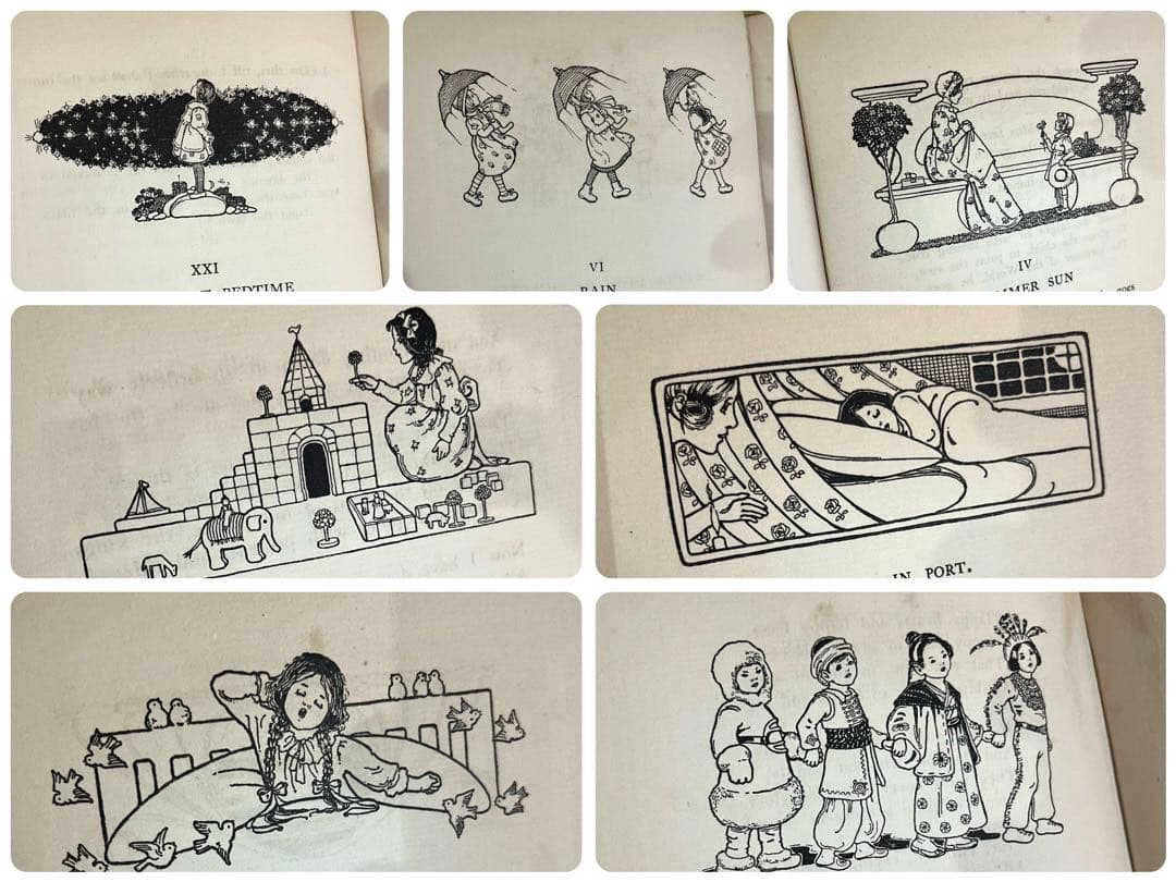 NO.81 希少 洋書 古書 絵本 子どもの詩の園 アンティーク ビンテージ