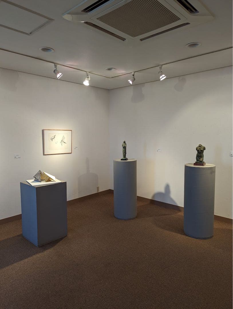 彫刻家「山崎寛作・不動明王」山崎寛彫刻素描展・不動尊ブロンズ像