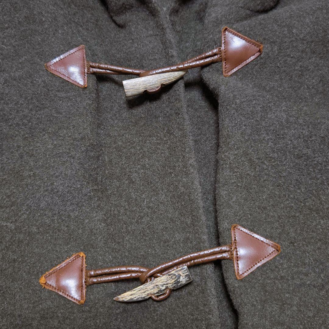 【キース】 ダッフルコート ロングコート ウールコートフード付き カーキ 深緑