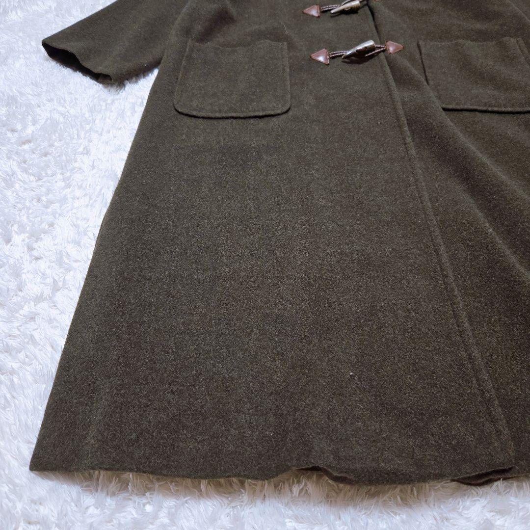 【キース】 ダッフルコート ロングコート ウールコートフード付き カーキ 深緑