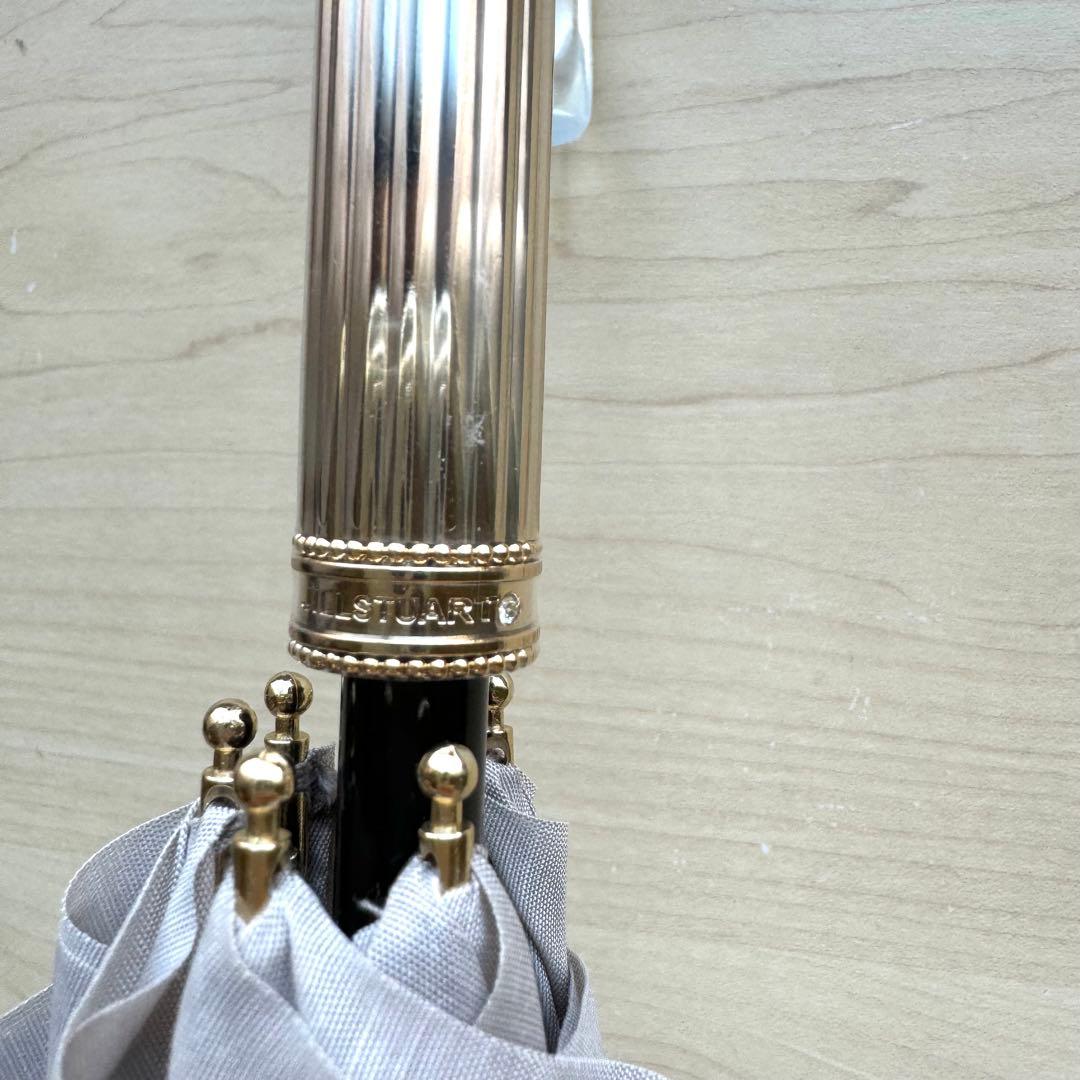 ★新品★ジルスチュアート　晴雨兼用　フリル　日傘　トップフラット　遮光　遮熱