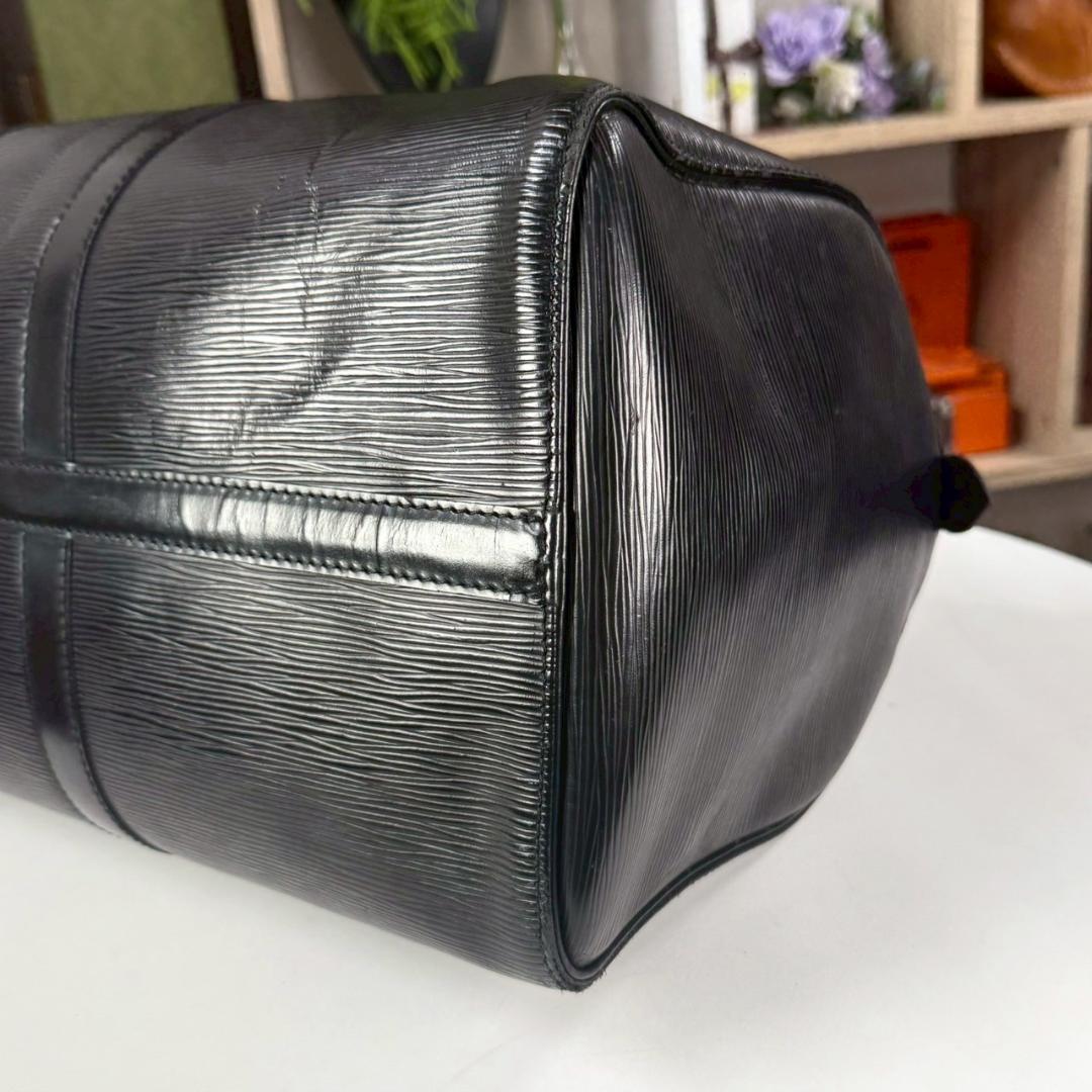 外観美品 LOUIS VUITTON 名作 キーポル45 エピ ノワール