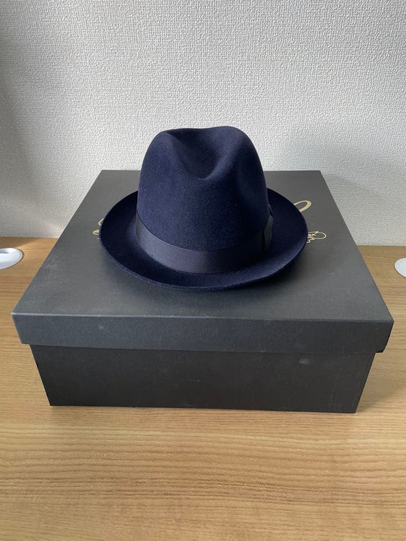 ボルサリーノ　ネイビー サイズ58cm