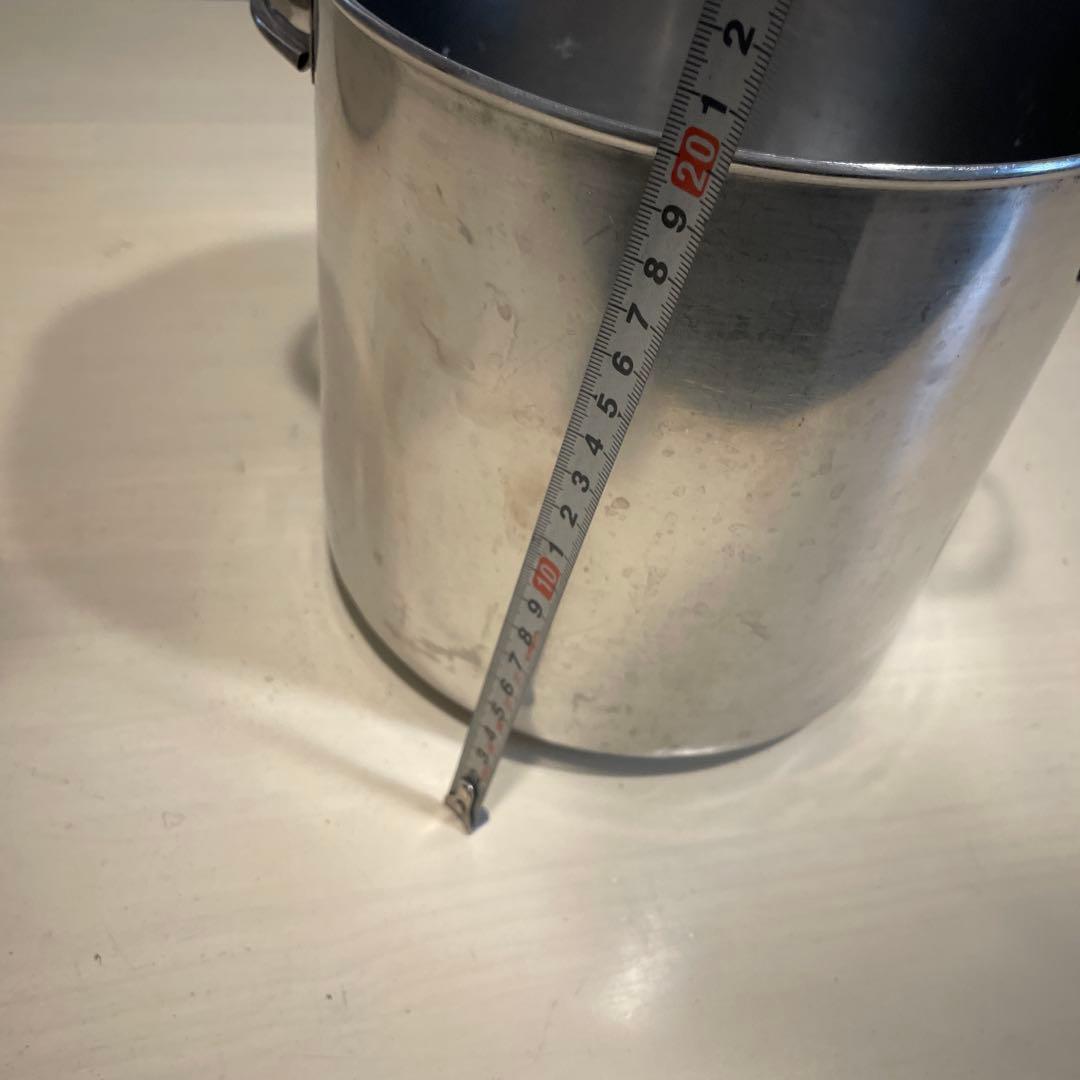 大きなステンレス製ポット3個セット