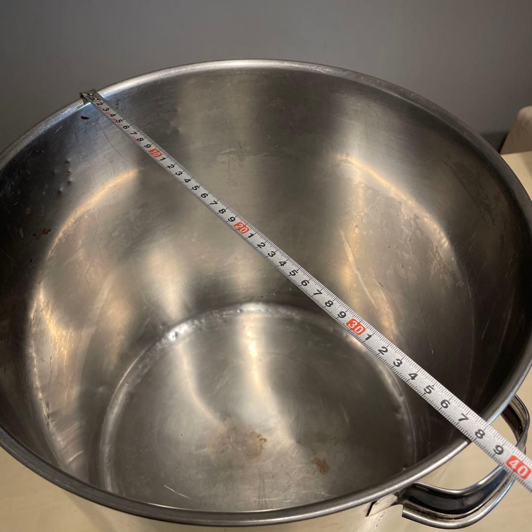 大きなステンレス製ポット3個セット