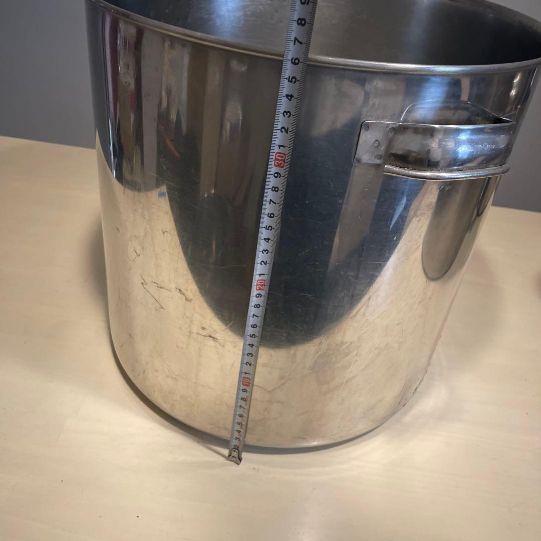 大きなステンレス製ポット3個セット