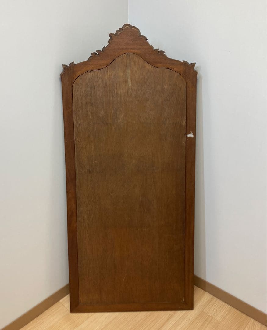 木製フレームスタンドミラー