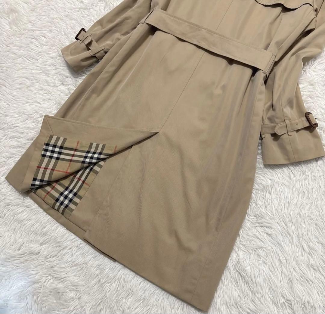 バーバリーロンドン トレンチコート ダブルブレスト ベージュ系 ベルト 44