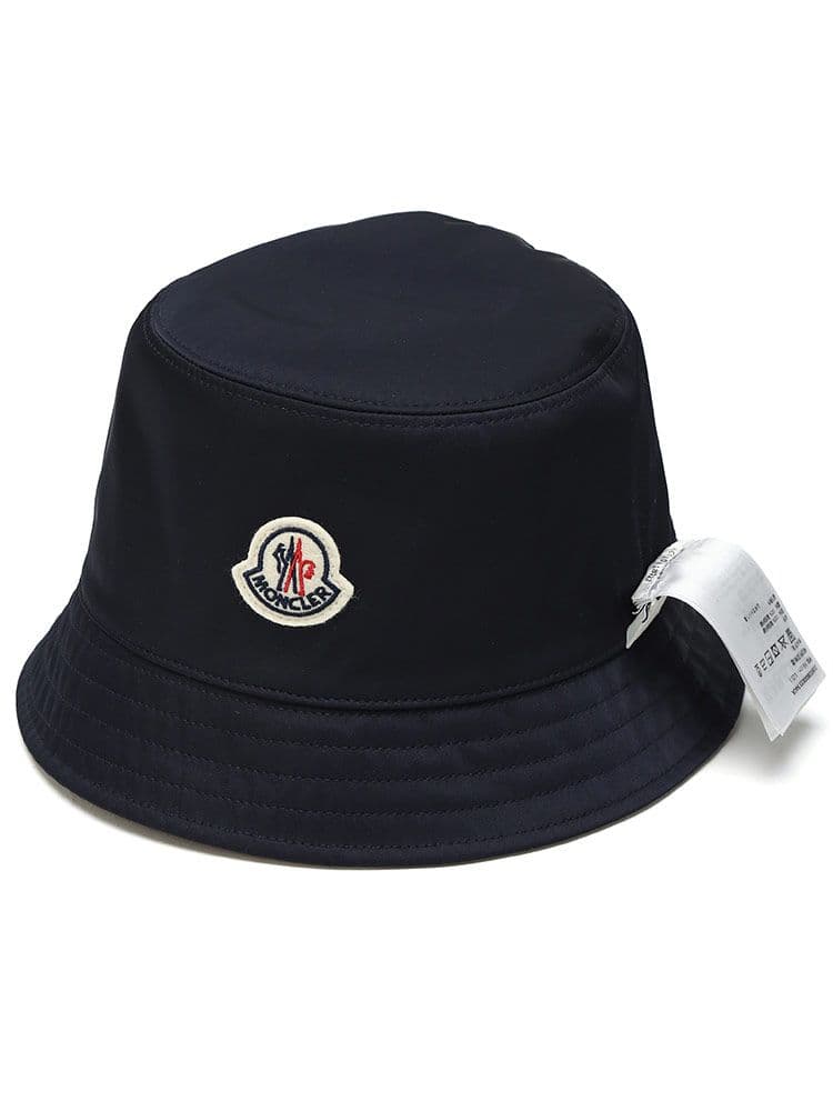 MONCLER リバーシブル ハット 帽子 Mサイズ ブラック✕ベージュ