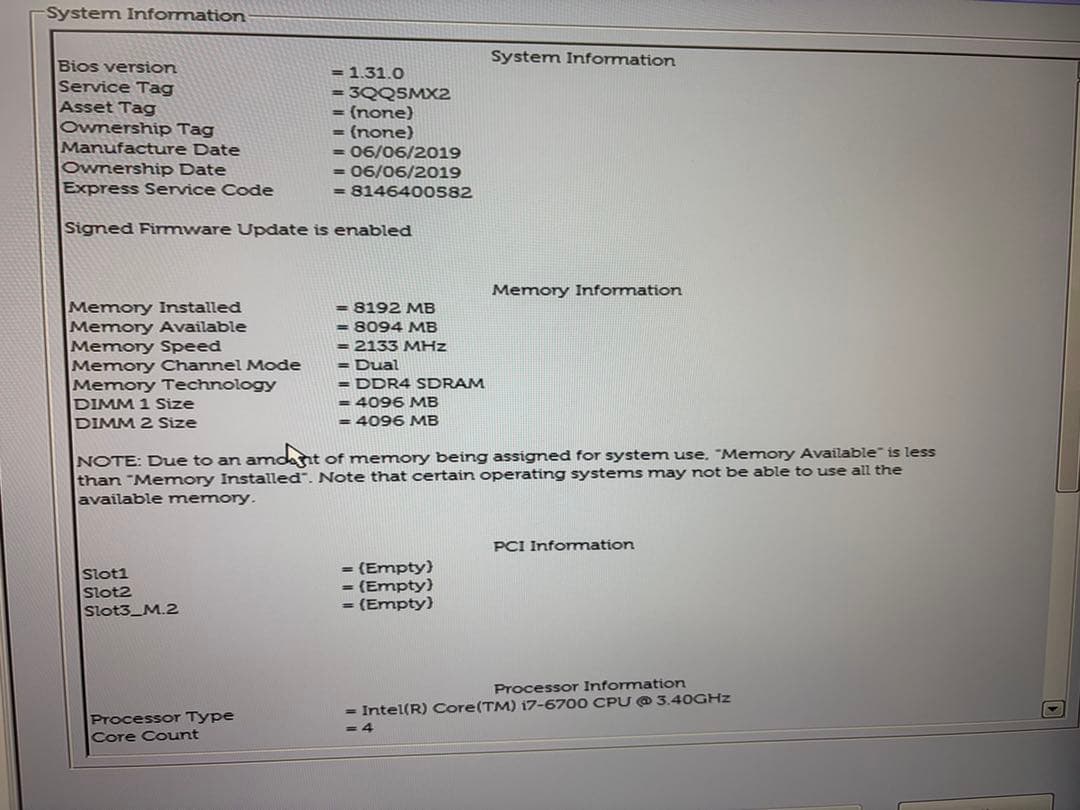 DELL OptiPlex 3050 i7 6700 SSD256G メモリ8G