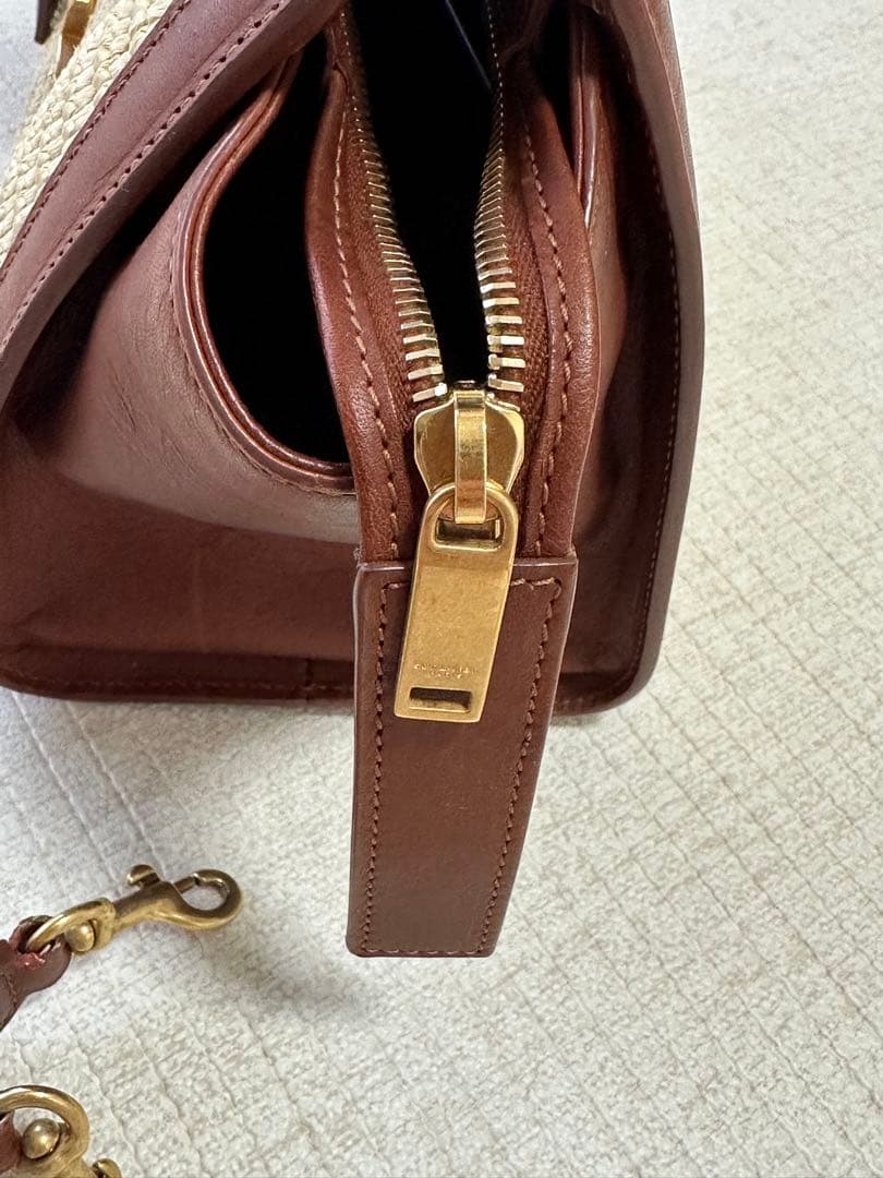 サンローラン SAINT LAURENT カバス CABAS ラフィア