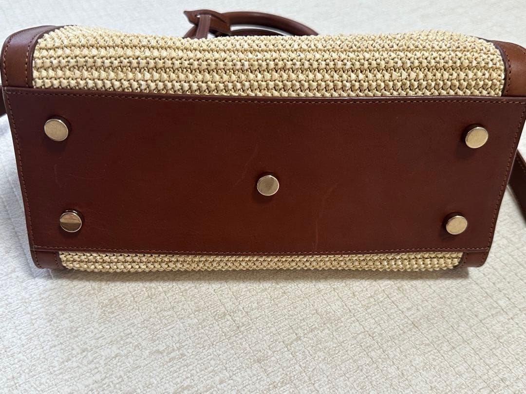 サンローラン SAINT LAURENT カバス CABAS ラフィア