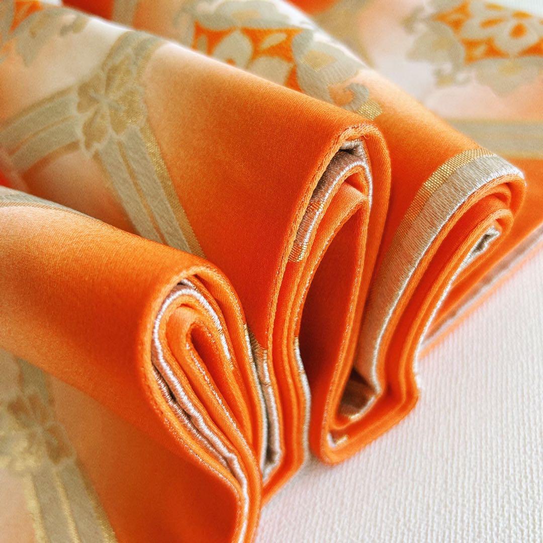 フルセット 七五三 7歳女の子 長着＆長襦袢＆帯＆小物　黄緑　絞り柄　組紐　花