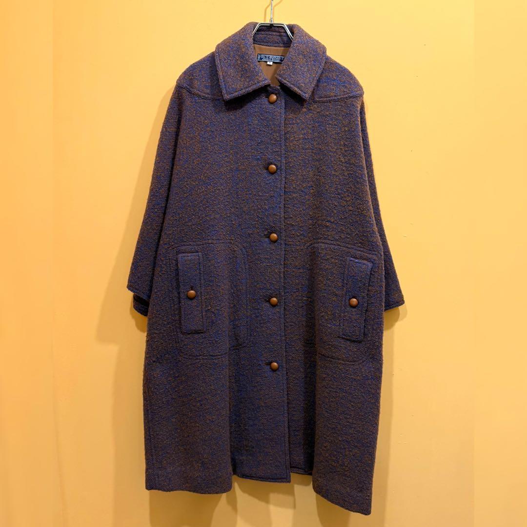 ジバンシー ヴィンテージ ウールコート メランジ ミックスカラー 8