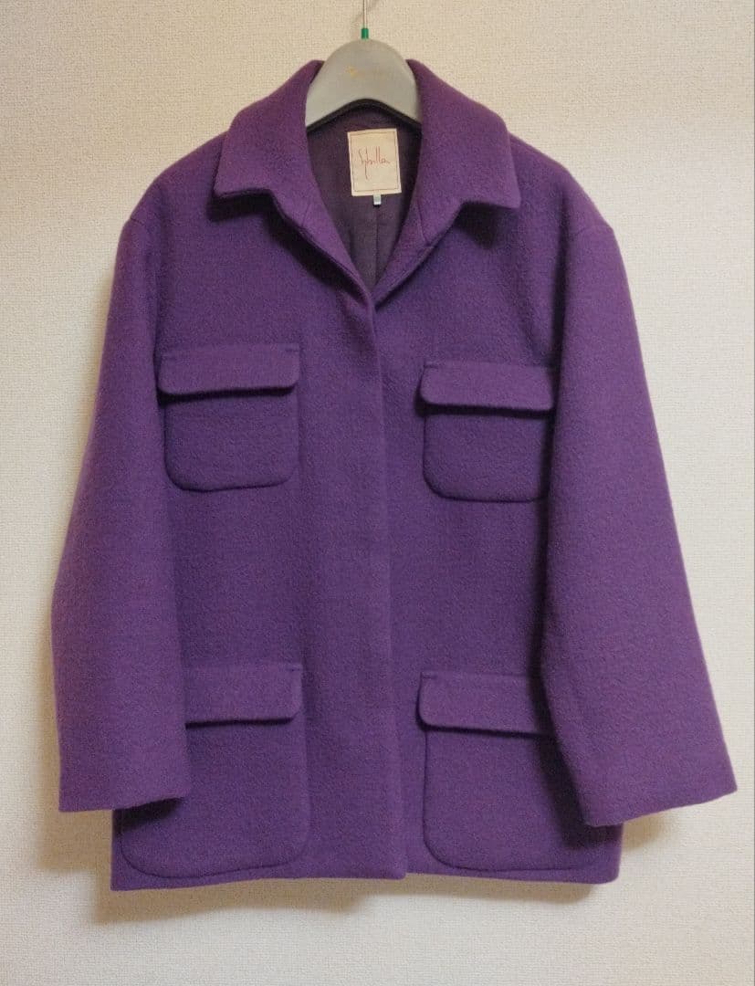 Sybilla（シビラ）4ポケットウールメルトンジャケット♪コートとしても