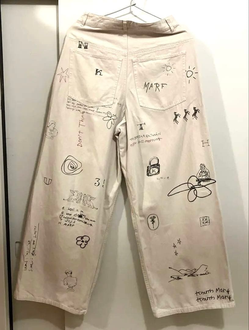 パンツ Knuth Marf graffiti pants s
