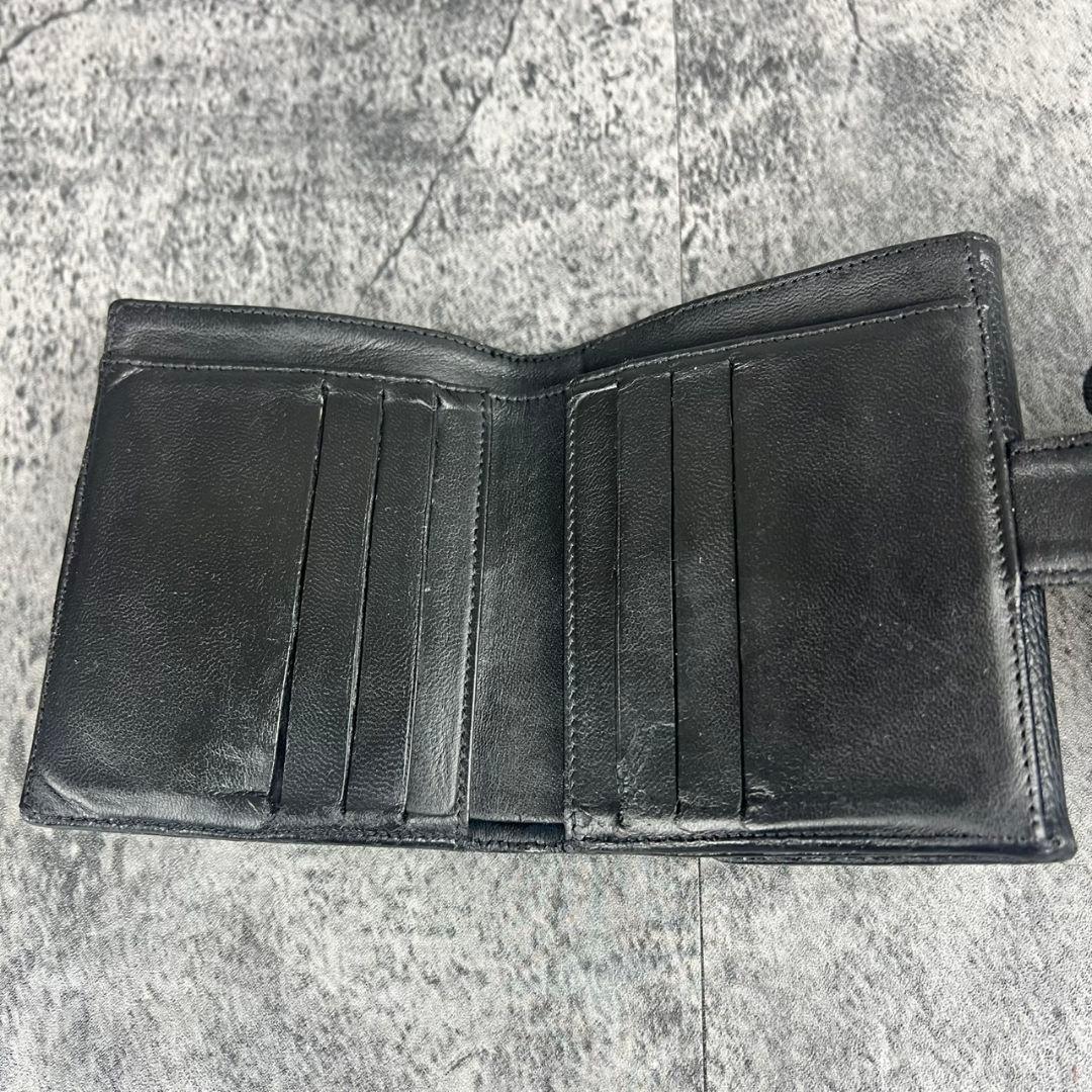 CHANEL ココマーク キャビアスキン 二つ折り財布