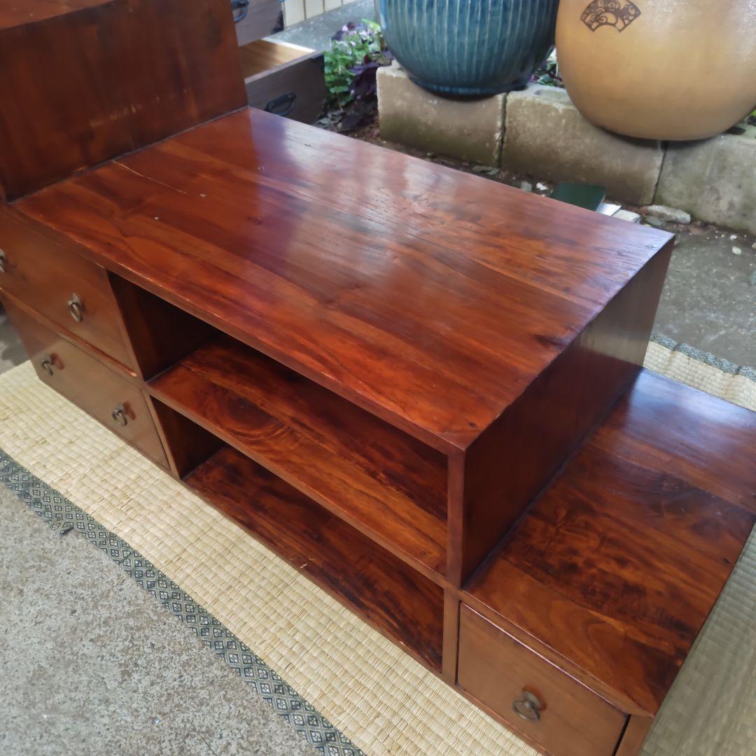 さ*ま様 昭和レトロ 大正ロマン 無垢材チェスト 引き出し付き 古民家 当時物