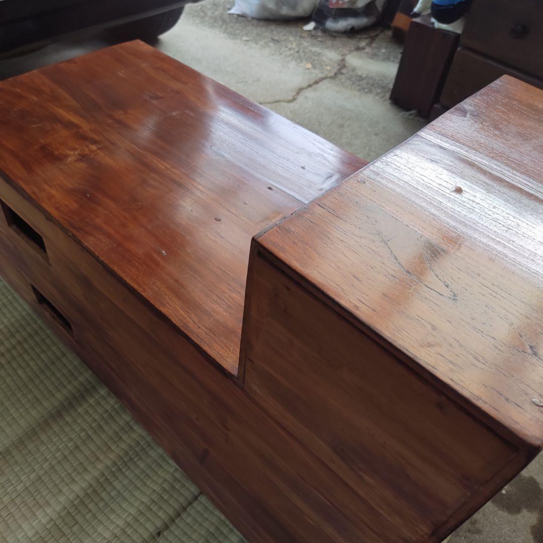 さ*ま様 昭和レトロ 大正ロマン 無垢材チェスト 引き出し付き 古民家 当時物