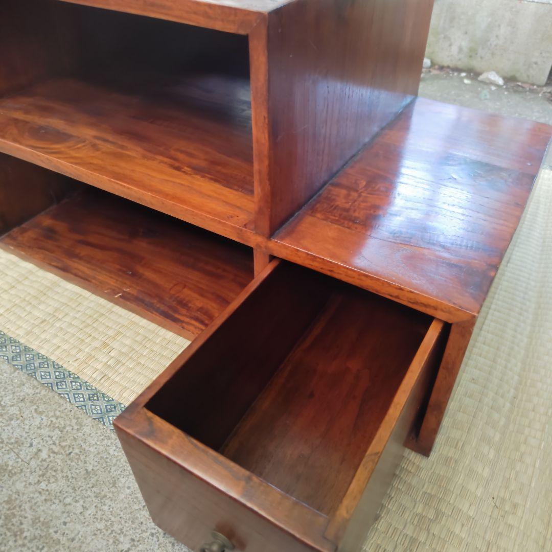 さ*ま様 昭和レトロ 大正ロマン 無垢材チェスト 引き出し付き 古民家 当時物